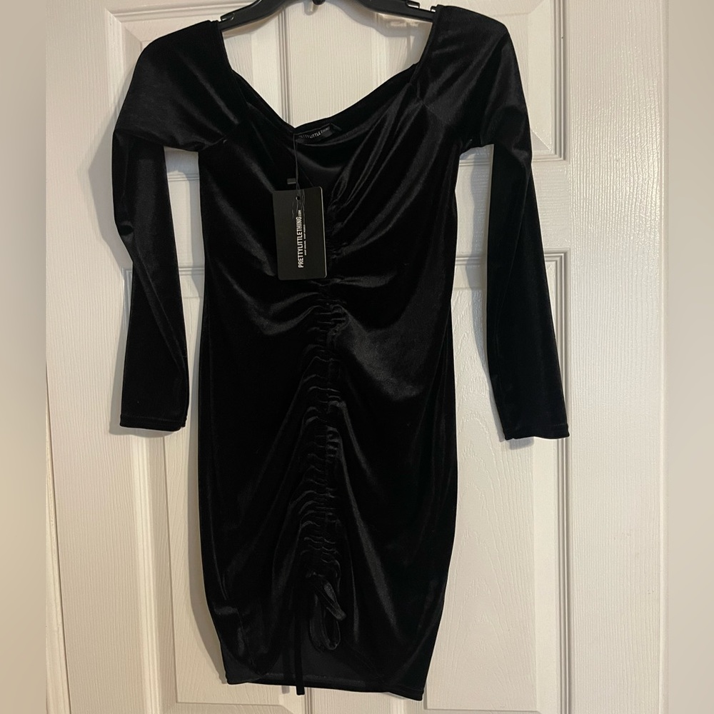 Black suede dress brand  new